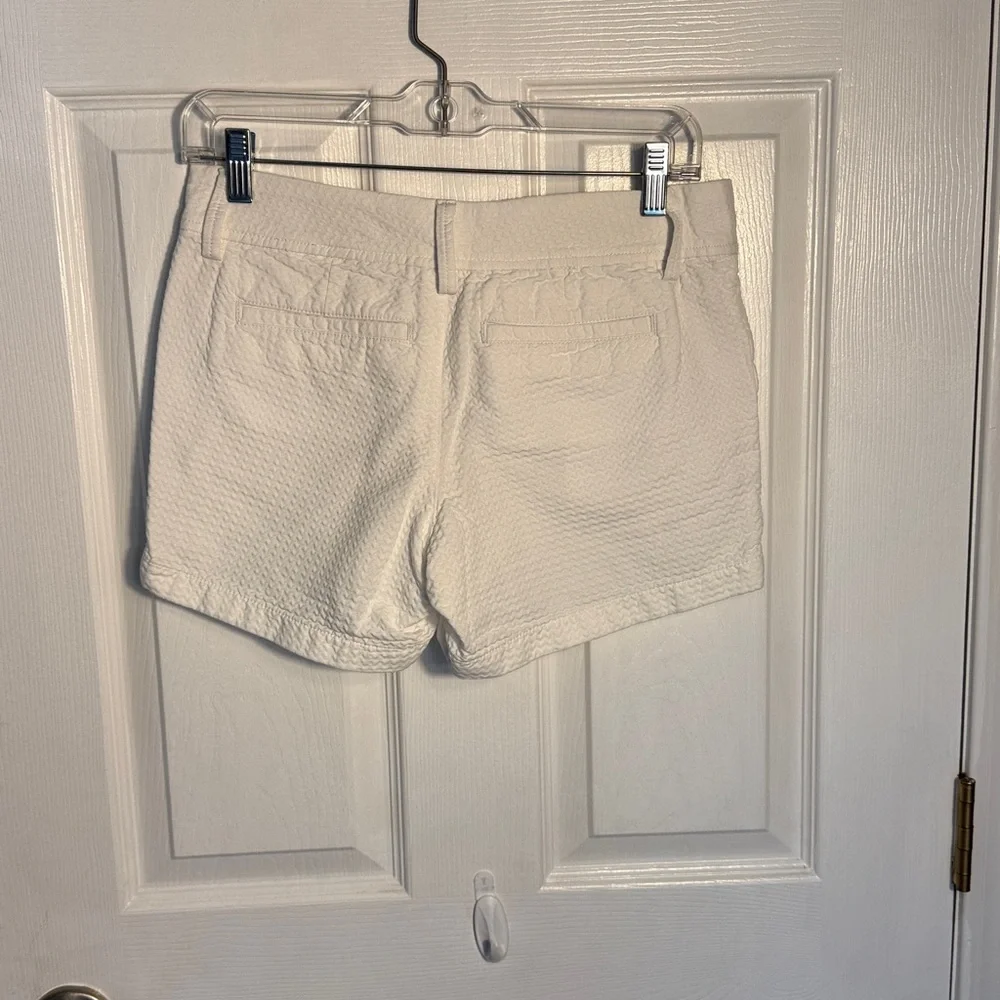 Lilly Pulitzer Textured Cream Women's Shorts - Picture 3 of 6